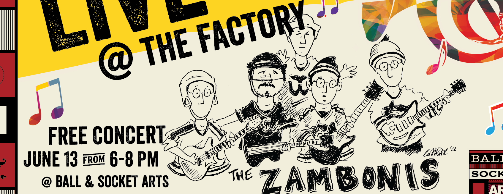 Live @ the Factory: The Zambonis on June 13